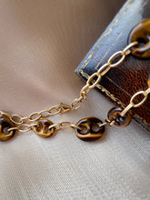 Load image into Gallery viewer, LUOWEND 18K Yellow Gold Real Natural Tiger's Eye Bracelet&Necklace for Women