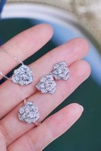 Load image into Gallery viewer, LUOWEND 18K White Gold Real Natural Diamond Ring for Women