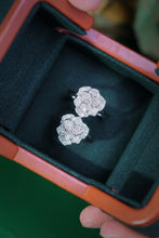 Load image into Gallery viewer, LUOWEND 18K White Gold Real Natural Diamond Ring for Women