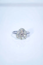 Load image into Gallery viewer, LUOWEND 18K White Gold Real Natural Diamond Ring for Women