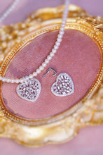 Load image into Gallery viewer, LUOWEND 18K White Gold Real Natural Diamond Pendant Necklace for Women