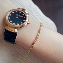 Load image into Gallery viewer, LUOWEND 18K Yellow Gold Real Natural Diamond or Emerald Bracelet for Women