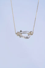 Load image into Gallery viewer, LUOWEND 18K White or Yellow Gold Real Natural Diamond Pendant Necklace for Women