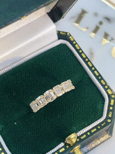 Load image into Gallery viewer, LUOWEND 18K White/Yellow Gold Fine Jewelry Real Natural Diamond Ring for Women