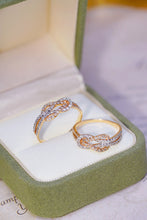 Load image into Gallery viewer, LUOWEND 18K Rose Gold Real Natural Diamond Ring for Women