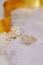 Load image into Gallery viewer, LUOWEND 18K Yellow Gold Real Natural Diamond Ring for Women