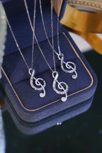 Load image into Gallery viewer, LUOWEND 18K White Gold Real Natural Diamond Pendant Necklace for Women