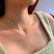 Load image into Gallery viewer, LUOWEND 18K Yellow Gold Necklace for Women