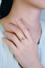 Load image into Gallery viewer, LUOWEND 18K White Gold Real Natural Yellow Diamond Ring for Women