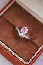Load image into Gallery viewer, LUOWEND 18K White Gold Real Natural Pink Diamond Ring for Women
