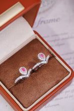 Load image into Gallery viewer, LUOWEND 18K White Gold Real Natural Pink Diamond Ring for Women