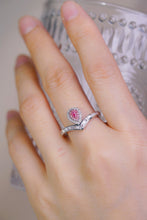 Load image into Gallery viewer, LUOWEND 18K White Gold Real Natural Pink Diamond Ring for Women