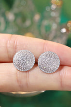 Load image into Gallery viewer, LUOWEND 18K White Gold Natural Earrings for Women