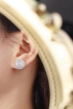 Load image into Gallery viewer, LUOWEND 18K White Gold Natural Earrings for Women