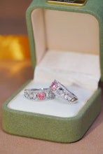 Load image into Gallery viewer, LUOWEND 18K White Gold Real Natural Pink Diamond Ring for Women