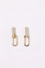Load image into Gallery viewer, LUOWEND 18K Yellow Gold Natural Diamond Earrings for Women