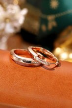 Load image into Gallery viewer, LUOWEND 18K Rose Gold Natural Diamond Earrings for Women