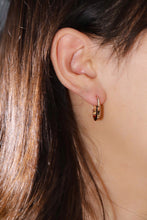 Load image into Gallery viewer, LUOWEND 18K Rose Gold Natural Diamond Earrings for Women