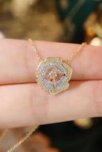 Load image into Gallery viewer, LUOWEND 18K White+Yellow+Rose Gold Natural Diamond Necklace for Women