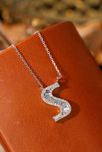 Load image into Gallery viewer, LUOWEND 18K White Gold Natural Diamond Necklace for Women