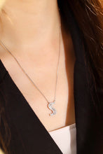 Load image into Gallery viewer, LUOWEND 18K White Gold Natural Diamond Necklace for Women