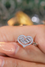 Load image into Gallery viewer, LUOWEND 18K White Gold Natural Diamond Ring for Women