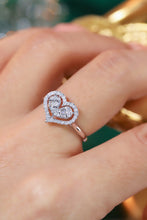 Load image into Gallery viewer, LUOWEND 18K White Gold Natural Diamond Ring for Women