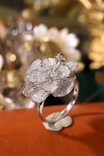 Load image into Gallery viewer, LUOWEND 18K White Gold Natural Diamond Ring for Women