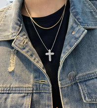 Load image into Gallery viewer, LUOWEND 18K White Gold Real Natural Diamond Pendant Necklace for Women