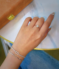 Load image into Gallery viewer, LUOWEND 18K White/Yellow/Rose Gold Real Natural Diamond Bracelet for Women