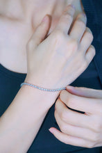 Load image into Gallery viewer, LUOWEND 18K White Gold Real Natural Diamond Bracelet for Women