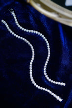 Load image into Gallery viewer, LUOWEND 18K White Gold Real Natural Diamond Bracelet for Women