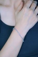Load image into Gallery viewer, LUOWEND 18K White Gold Real Natural Diamond Bracelet for Women