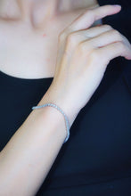 Load image into Gallery viewer, LUOWEND 18K White Gold Real Natural Diamond Bracelet for Women