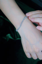 Load image into Gallery viewer, LUOWEND 18K White Gold Real Natural Diamond Bracelet for Women