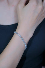 Load image into Gallery viewer, LUOWEND 18K White Gold Real Natural Diamond Bracelet for Women