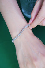 Load image into Gallery viewer, LUOWEND 18K White Gold Real Natural Diamond Bracelet for Women