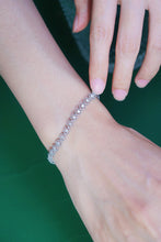 Load image into Gallery viewer, LUOWEND 18K White Gold Real Natural Diamond Bracelet for Women