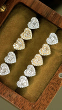 Load image into Gallery viewer, LUOWEND 18K White or Yellow Gold Natural Diamond Earrings for Women