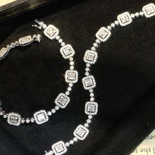 Load image into Gallery viewer, LUOWEND 18K White Gold Real Natural Diamond Bracelet for Women