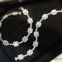 Load image into Gallery viewer, LUOWEND 18K White Gold Real Natural Diamond Bracelet for Women