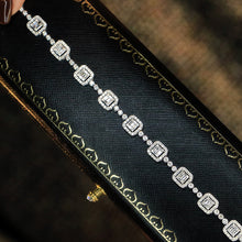 Load image into Gallery viewer, LUOWEND 18K White Gold Real Natural Diamond Bracelet for Women