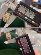 Load image into Gallery viewer, LUOWEND 18K White/Yellow Gold Natural Diamond Earrings for Women