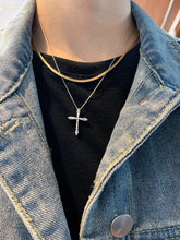 Load image into Gallery viewer, LUOWEND 18K White Gold Real Natural Diamond Pendant Necklace for Women