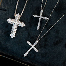 Load image into Gallery viewer, LUOWEND 18K White Gold Real Natural Diamond Pendant Necklace for Women