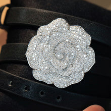 Load image into Gallery viewer, LUOWEND 18K White Gold Real Natural Diamond Pendant Necklace for Women