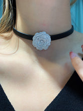 Load image into Gallery viewer, LUOWEND 18K White Gold Real Natural Diamond Pendant Necklace for Women