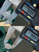 Load image into Gallery viewer, LUOWEND 18K White Gold Natural Diamond Ring for Women