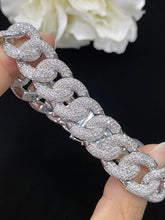 Load image into Gallery viewer, LUOWEND 18K White Gold Real Natural Diamond Bracelet for Women