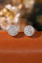 Load image into Gallery viewer, LUOWEND 18K White Gold Natural Diamond Earrings for Women